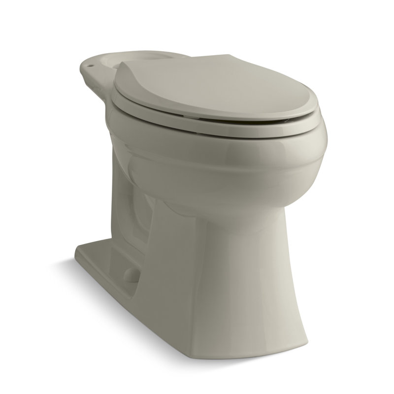 Kelston 1.28 GPF (Water Efficient) Elongated Toilet Bowl (Seat Not Included), Sandbar
