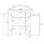 Armoire de rangement de coin salle de bain avec 2 portes et tablettes réglables-1198483031