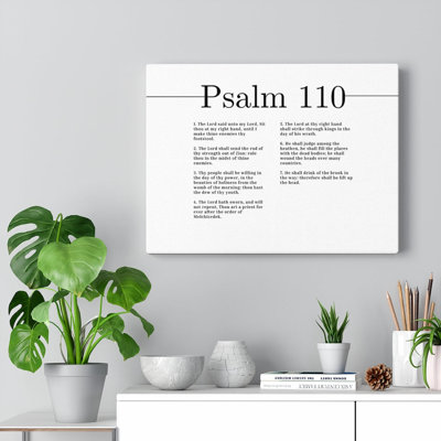 At My Right Hand Psalm 110 - Wrapped Canvas Print