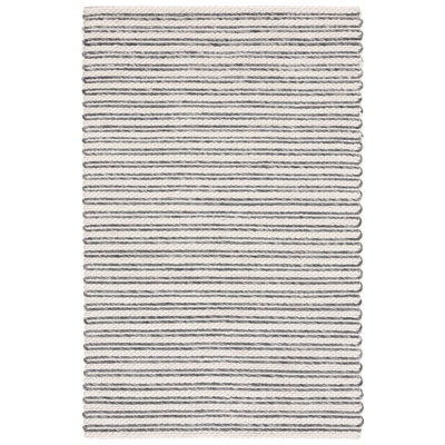 Tapis ivoire / argenté en laine et coton touffeté à la main Nowaczyk