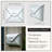 Envelope Mailbox, Off White With Black Tubing,