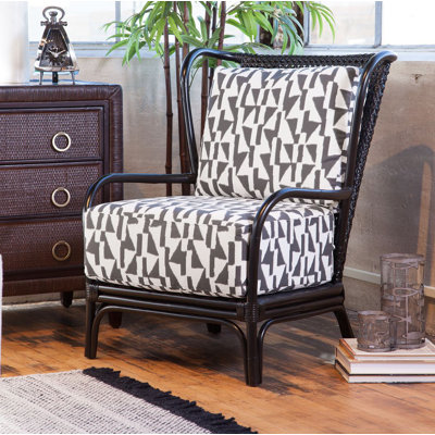 Sven 28 inches W Polyester Wingback Chair by Braxton Culler