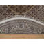 Tapis blanc en laine pure 6 pi x 6 pi noué à la main Tebraz Mahi avec motif de poissons 4DEAF67B707A4834AAD92493664186D6