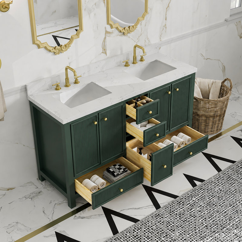 Meuble-lavabo Corena, Designer vert