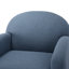 Fauteuil pivotant bleu Edie-2018366165