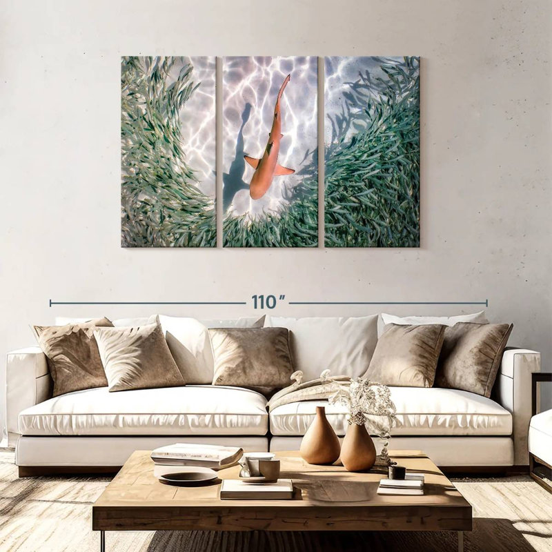 Brampt Baby Blacktip Reef Shark, 48" H x 74" W
