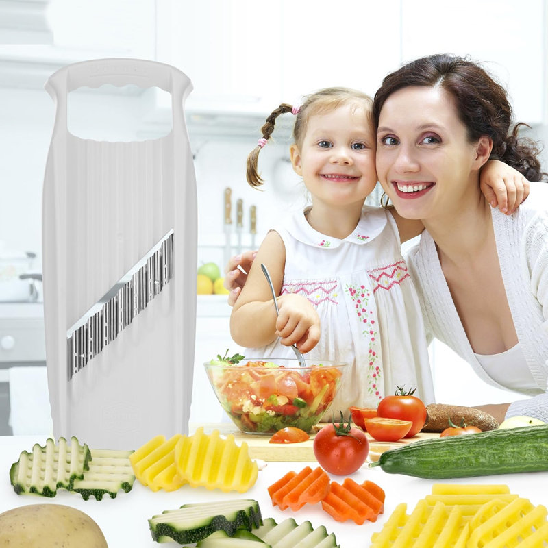 Borner Wave-waffle Xxl Power Grater, White, White