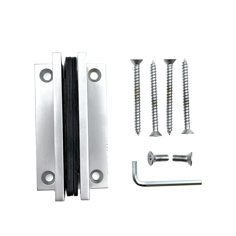 Charnière de porte de douche à fixation murale en verre Maxum Series avec plaque arrière complète Satine, Satiné