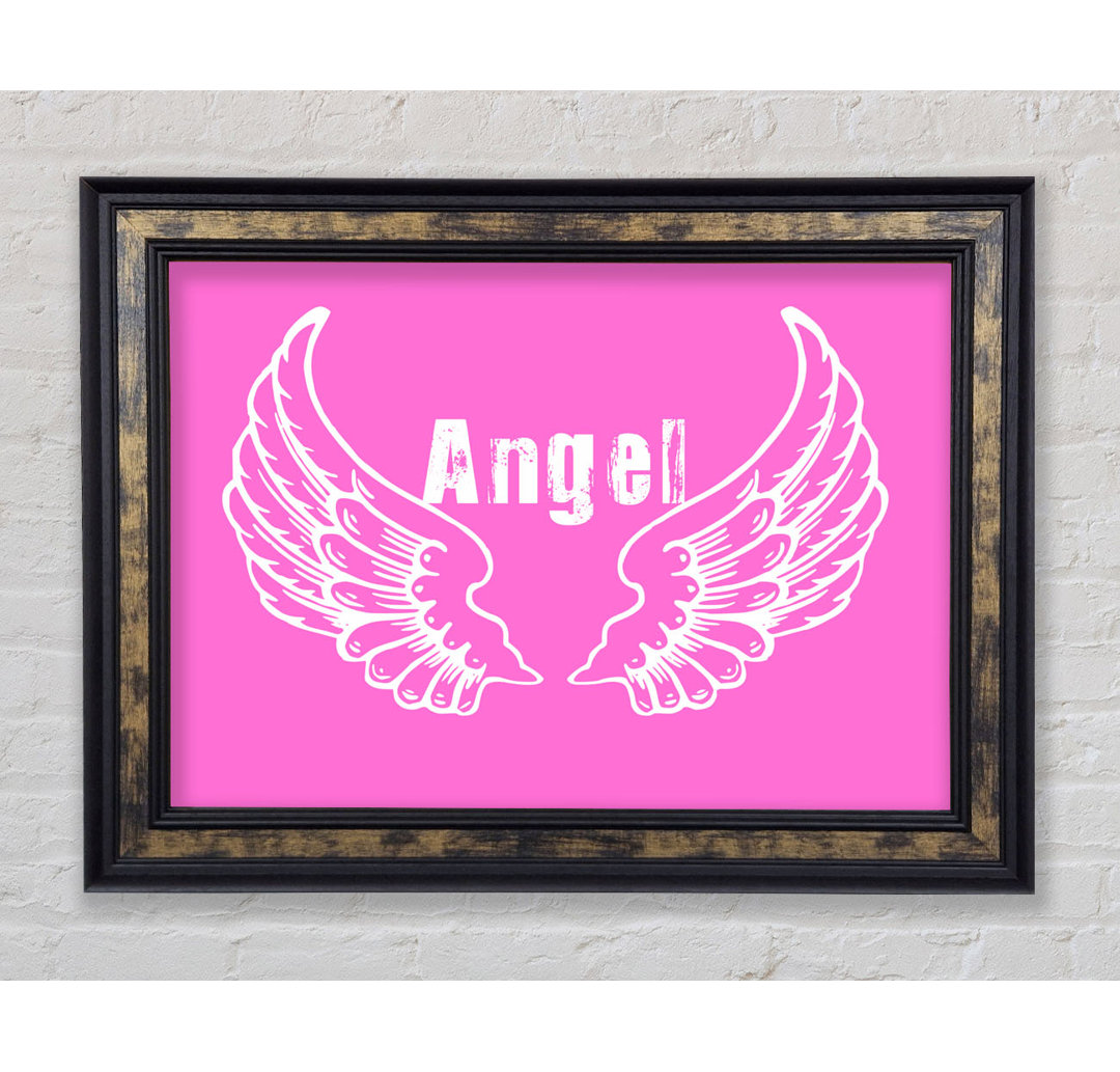 Angel Wings 2 Dusty Pink - Einzelner Bilderrahmen Kunstdrucke