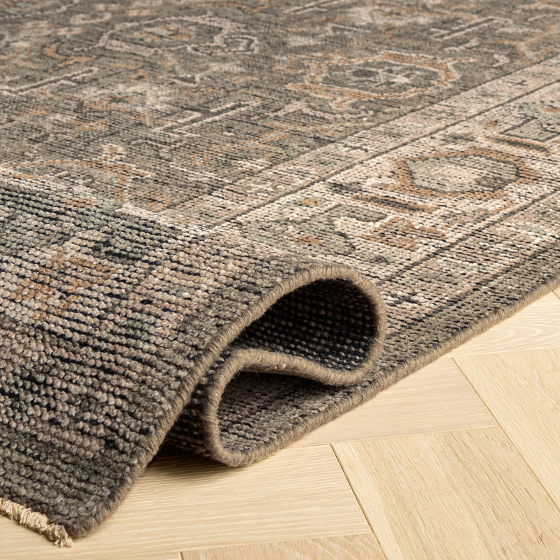 Kline Hand Knotted New Zealand Wool Oriental Rug, Rectangle 11' x 15'