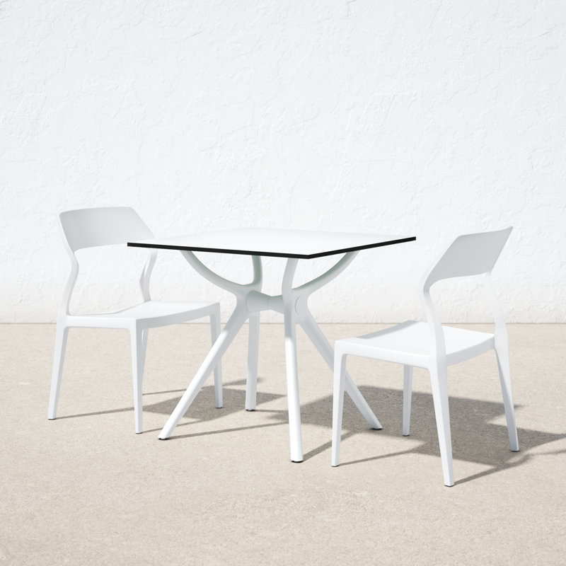 Farrah 2 - Person Patio Dining Set with Square Table