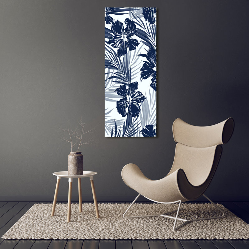 Tropical Flowers - Wrapped Canvas Print