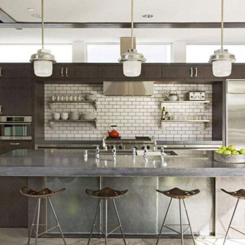 Subway Tile MirroFlex 4ft. x 8ft. Glue Up PVC 3D Wall Panels 160 sq.ft., Galvanized