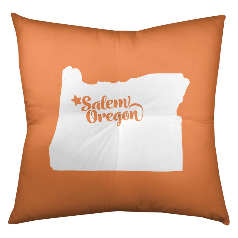 Coussin de plancher touffeté, 30 po x 30 po, Orange, Salem