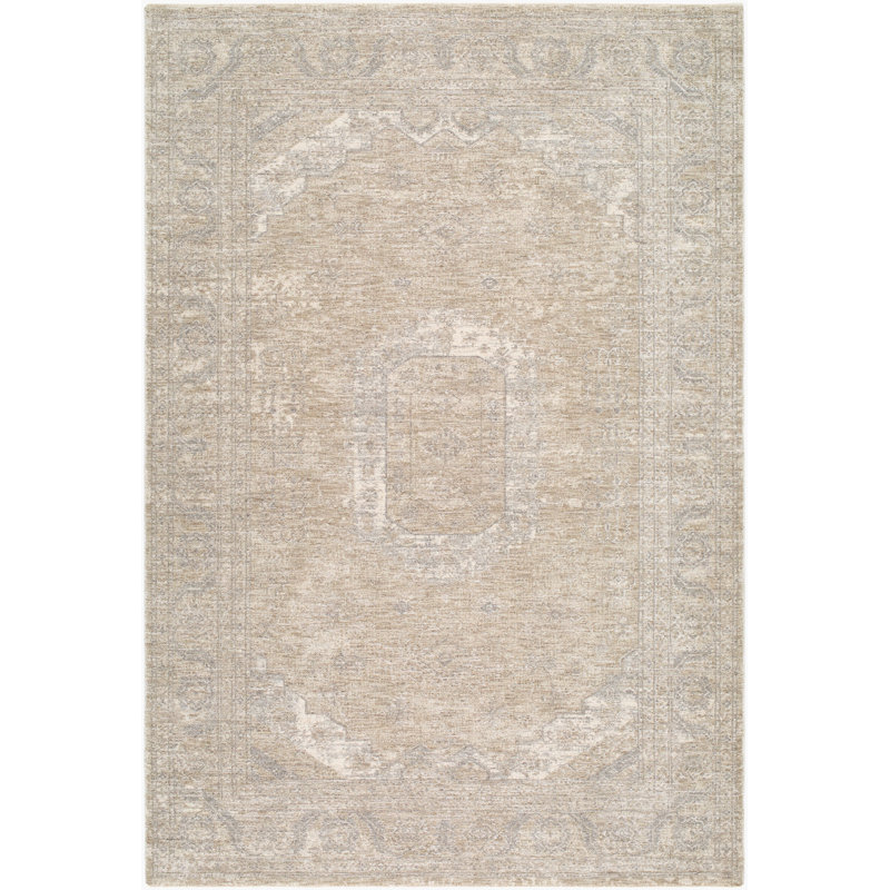 Lanigan Machine Woven Area Rug, Rectangle 10' x 13'11", Brown/Gray