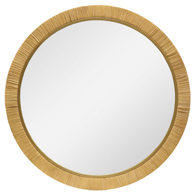 Annedoris Rattan Flat Wall Mirror