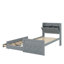 Lit simple en bois avec lit gigogne-1683528975
