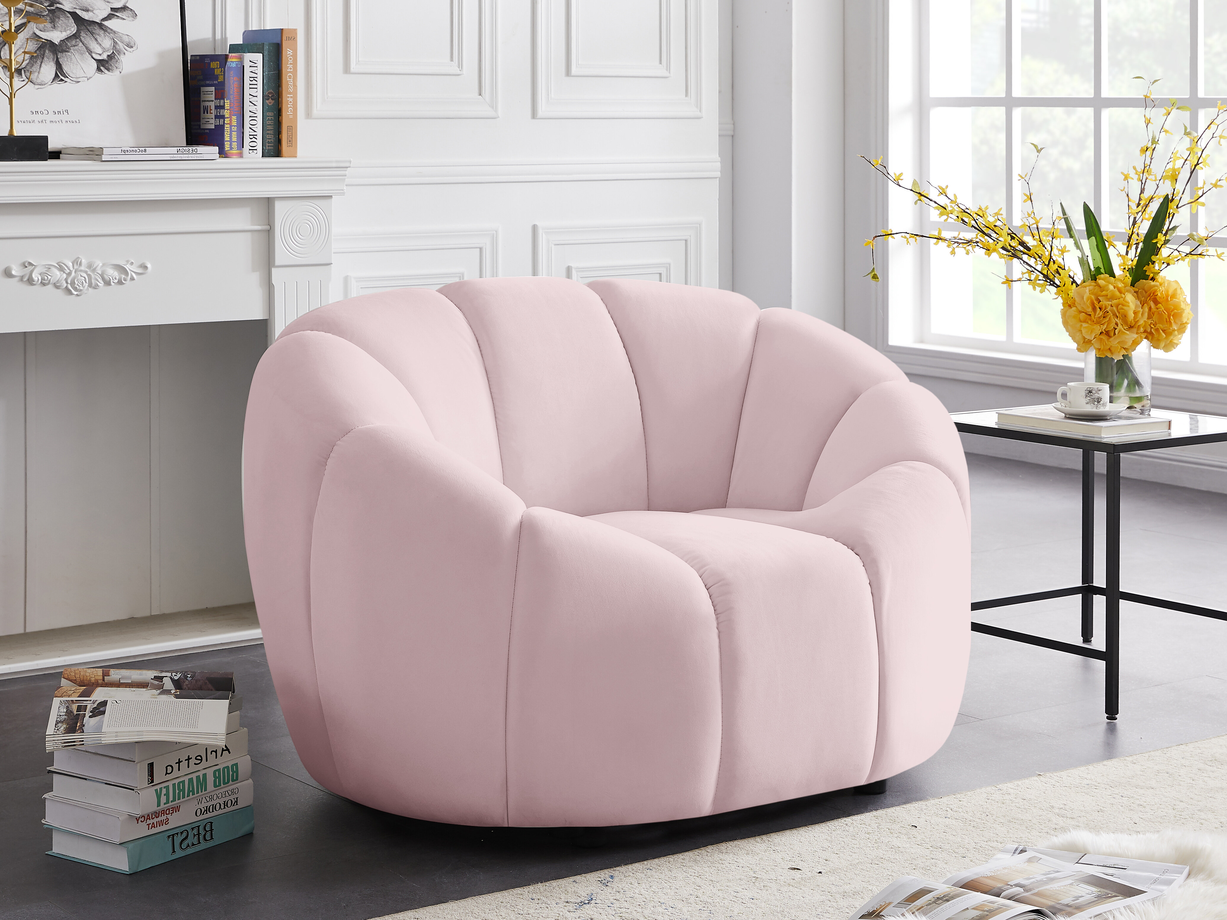 Willa Arlo Interiors Tiana Velvet Armchair & Reviews | Wayfair