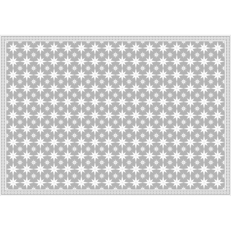 Beggs Geometric Vinyl Machine Printed Area Rug, Rectangle 160 x 230cm