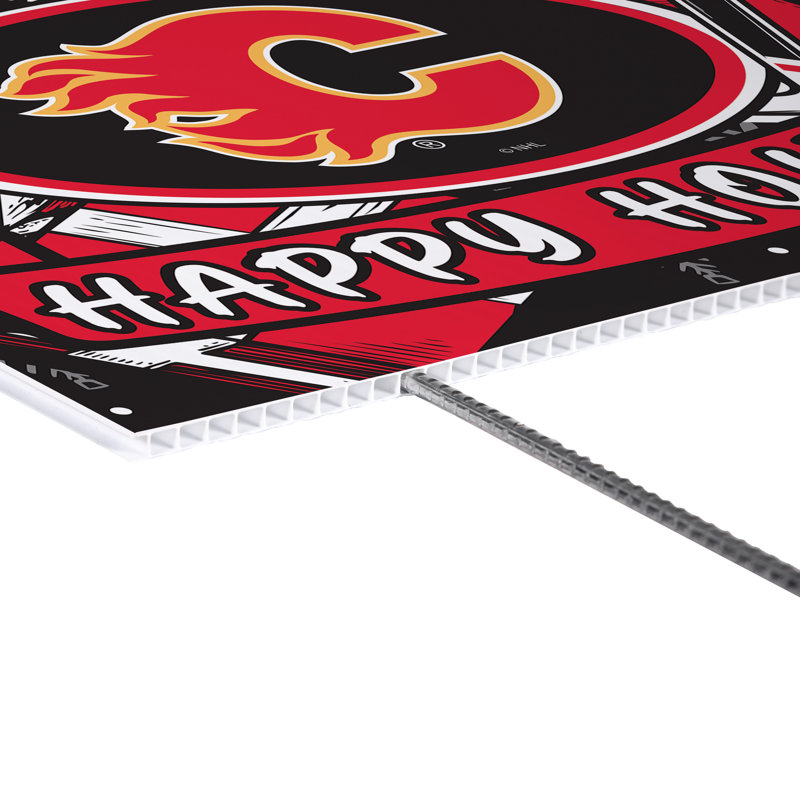 Enseigne de cour Calgary Flames, Fête
