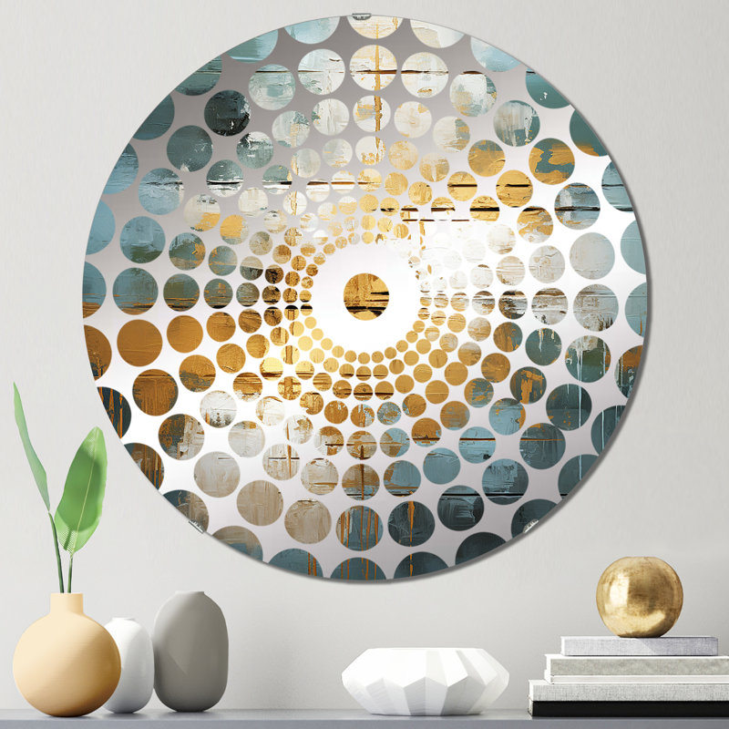 Angelino - Miroir décoratif à cercles concentriques, 31,4 po x 31,4 po