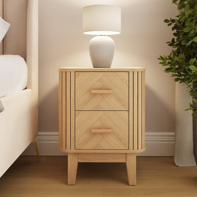 45cm W Manufactured Wood Bedside Table