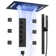 Thermostatic Shower System 23" L x 15" W High-Pressure Dual-Function Shower Head with LED Light