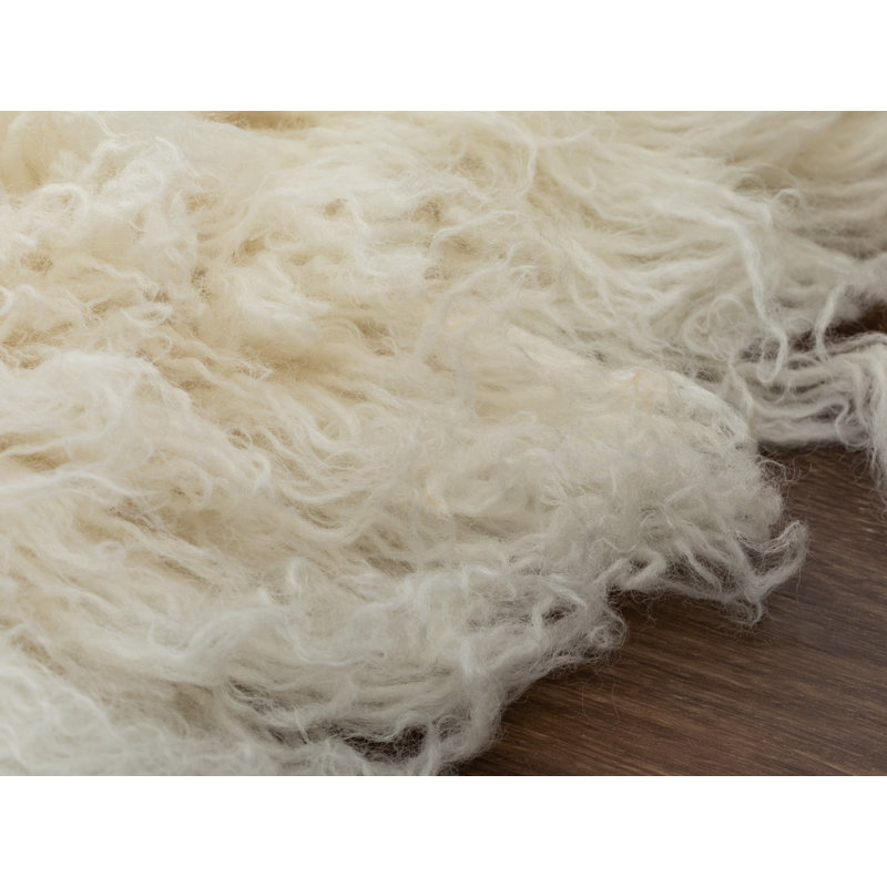 Original Greek flokati Rug Jeffry made of wool 4000 g/m², Rectangle 70 x 140cm