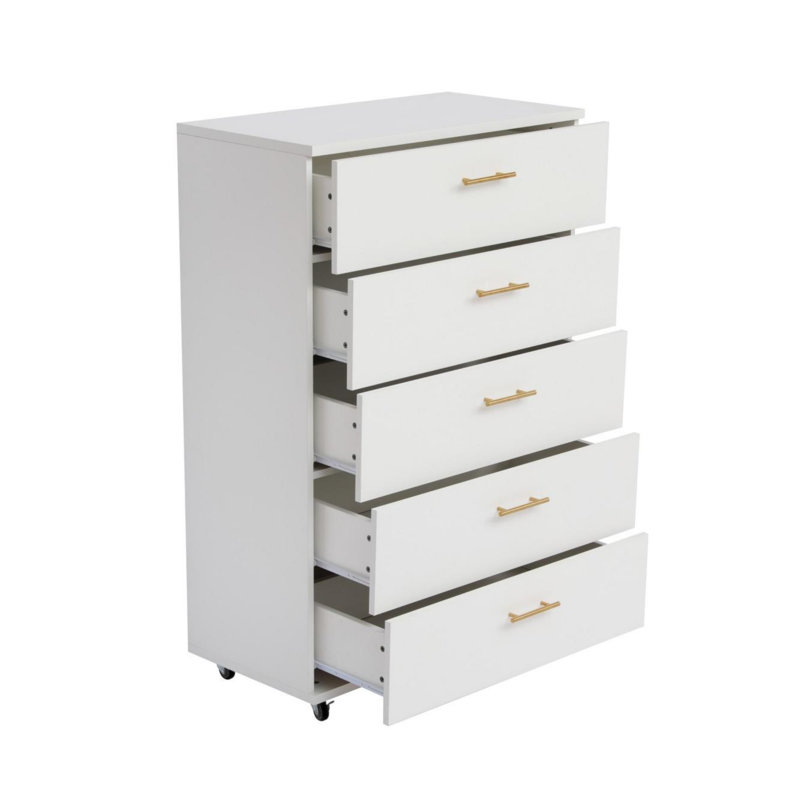 Commode 5 tiroirs - Armoire de rangement moderne