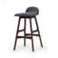 Ensemble de 2 tabourets de bar Mid-Century rembourrés et à dossier bas, parfaits pour le confort et le style