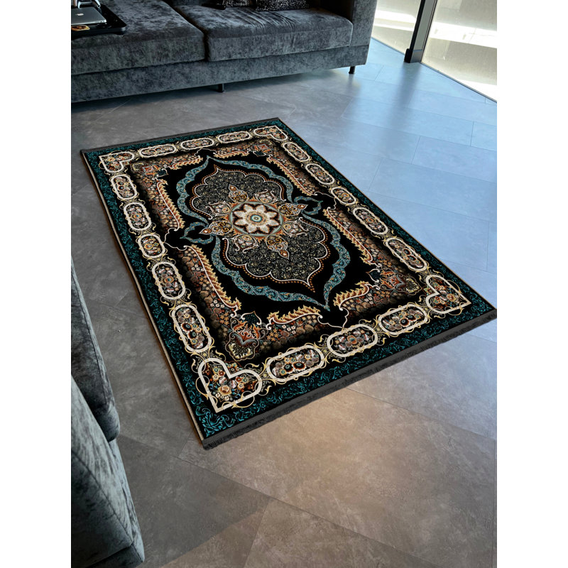 Tapis intérieur / extérieur Rukja, Rectangle 4 pi x 5 pi 11 po
