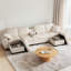 4 Seater Corduroy Sofa-129589528