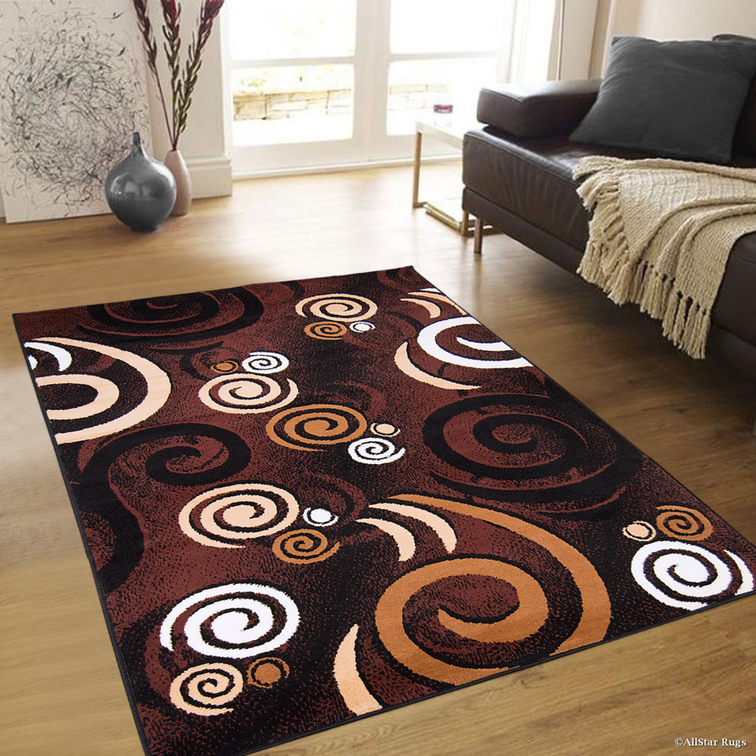 Parsons Black Area Rug Ebern Designs Rug 