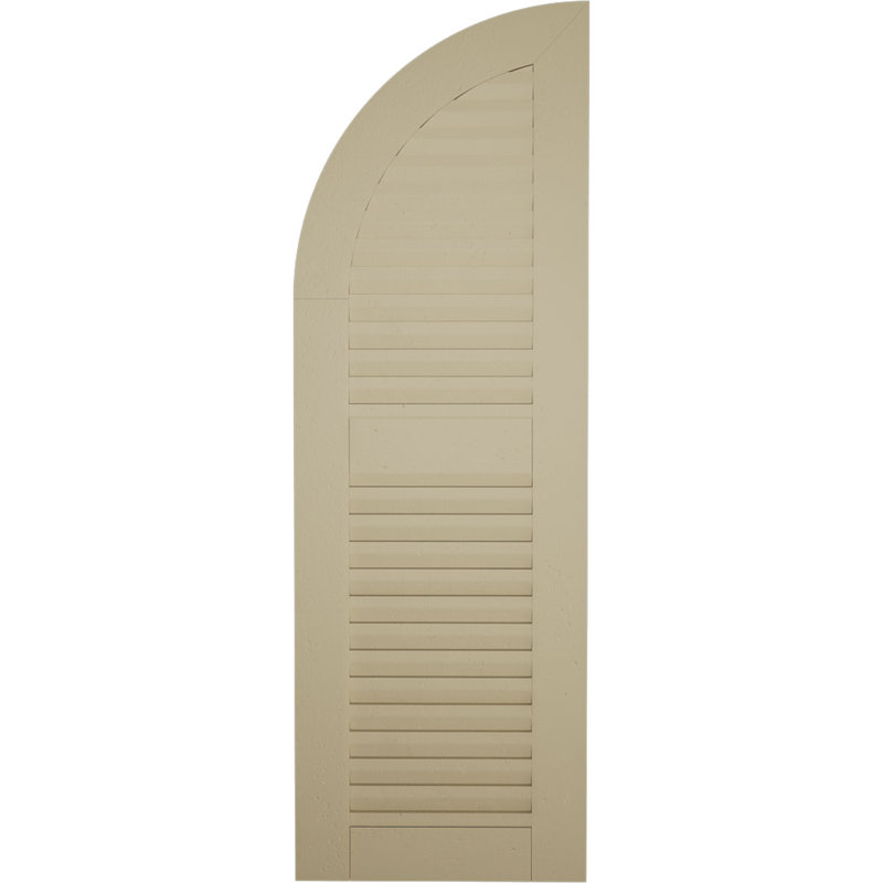 Timberthane deux persiennes égales avec volets en faux bois à dessus en arche (par paire), 12", 62"