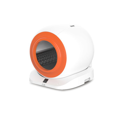 Self-cleaning Pet Litter Bin - 19.88 In Height Package, Polypropylene Led Display Cat Box Automatic Cleaning, Stainless Steel Filler