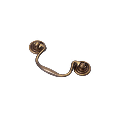 Antique Brass "Elsie" 2.5 In. Bail Drawer Pull