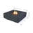 Square Concrete Smokeless Fire Pit Table-86332011