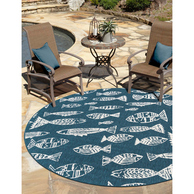 Indoor / Outdoor Rug, Round 7'1"