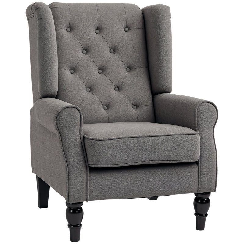 Crisbel Upholstered Armchair, Dark Gray