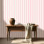 Papier peint auto-adhésif à rayures verticales rose pâle et autocollant 17,7 po x 118 po (45 x 300 cm)-1785931748