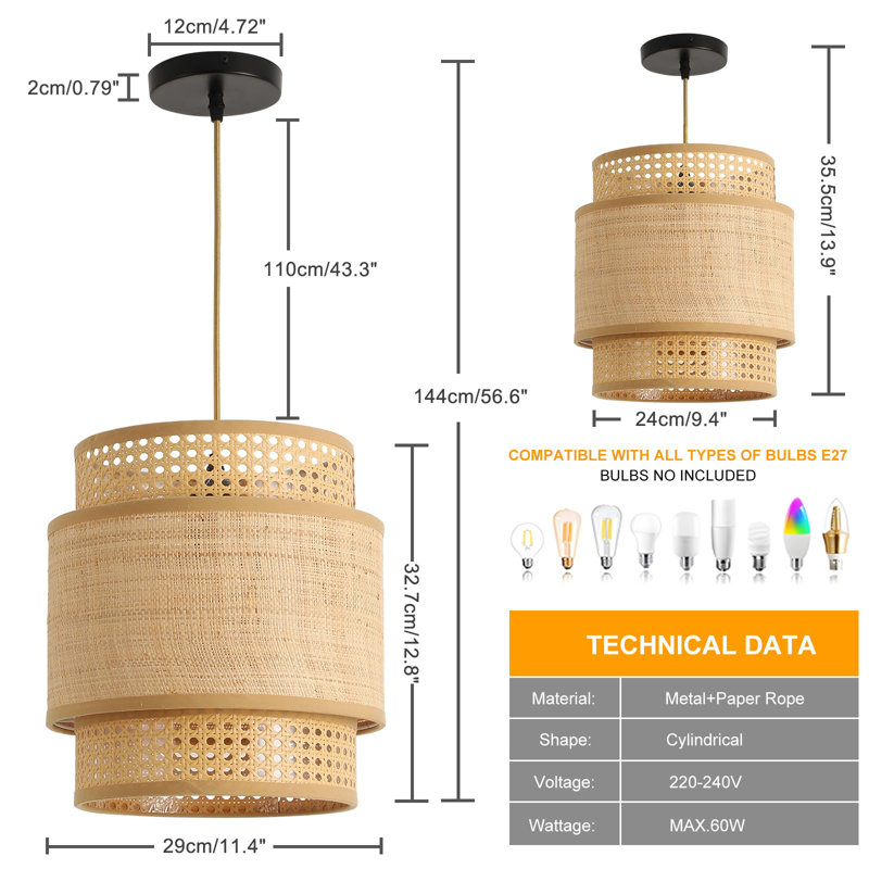 Romilly 1 - Light Bronze Single Pendant