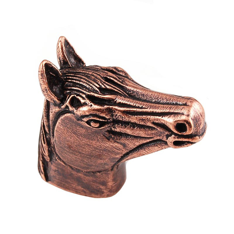 Poignée fantaisie Equestre, Cuivre antique, L 1,5 po x l 0,625 po x P 1,25 po