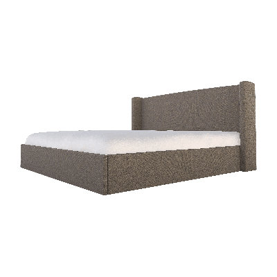 Chloe Upholstered Wingback Bed