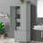 Tall Storage Cabinet With Two Drawers For Bathroom/Office, Grey-1633171440