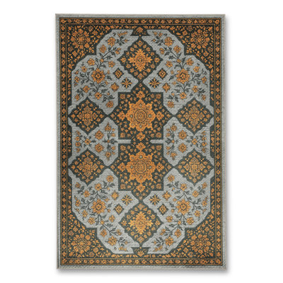 Tapis beige tissé traditionnel Mosso
