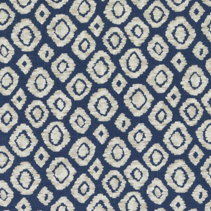 Tissu Urban Oasis Contract tissé et imprimé, Bleu marine