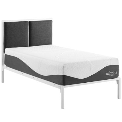 Matelas en mousse viscoélastique imprégnée de latex Sabrina de 12 pouces par Modway