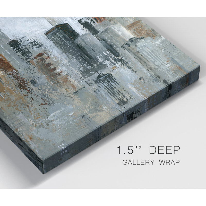 «Lights of the City I», ensemble de 2 reproductions d'art sur toile tendue, H 40 po x l 80 po x P 1 po