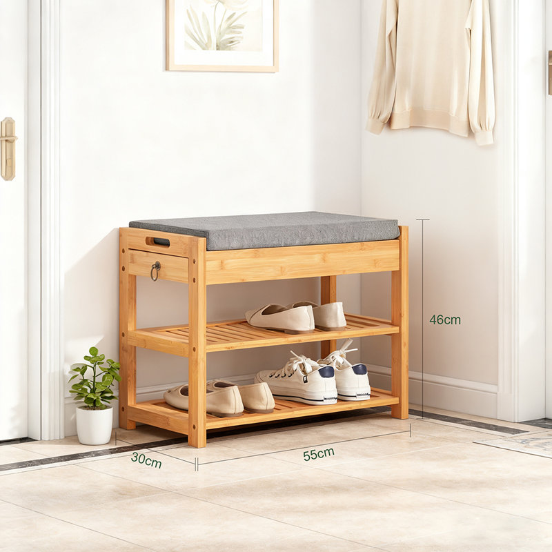 Fresnel 6 Pair Shoe Storage Bench