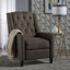 Chaise à dossier en tissu Classic Coffee